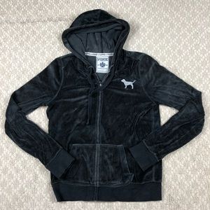 PINK Velour Full Zip Hoodie